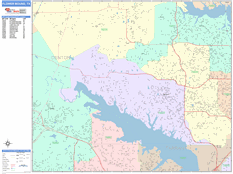Flower Mound Digital Map Color Cast Style